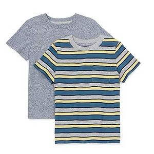 Okie Dokie Toddler & Little Boys 2-Pc Crew Neck Short Sleeve T-Shirt – Size 6